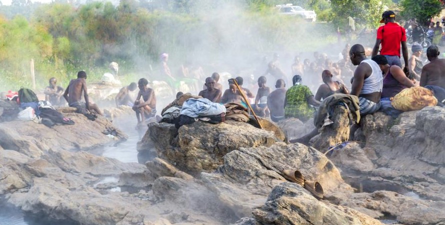 Hot springs to Bamaga people are the living area of which they believe that their ancestors are not dead but do live in the hot springs. The Batooro women married to Basaiga clan, the day they went to fetch water at Mungiro falls