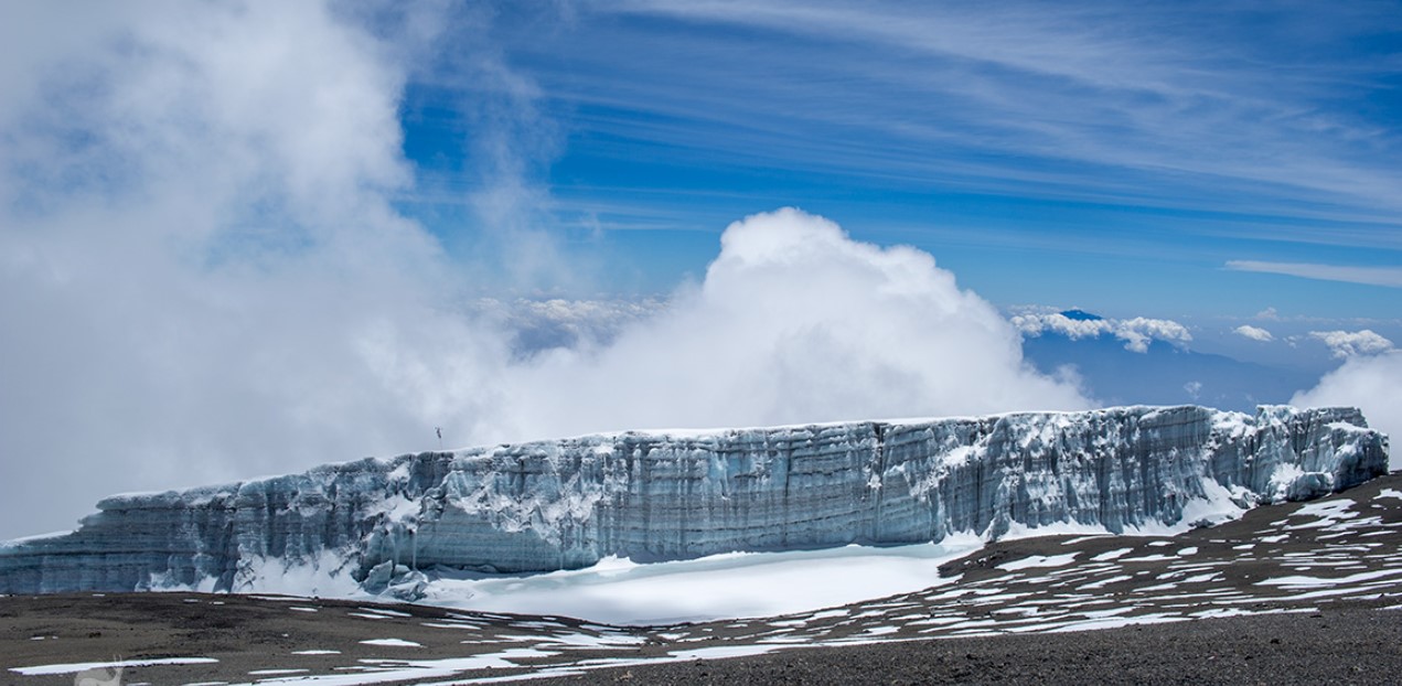 The Glacial Zone of Kilimanjaro Mountain