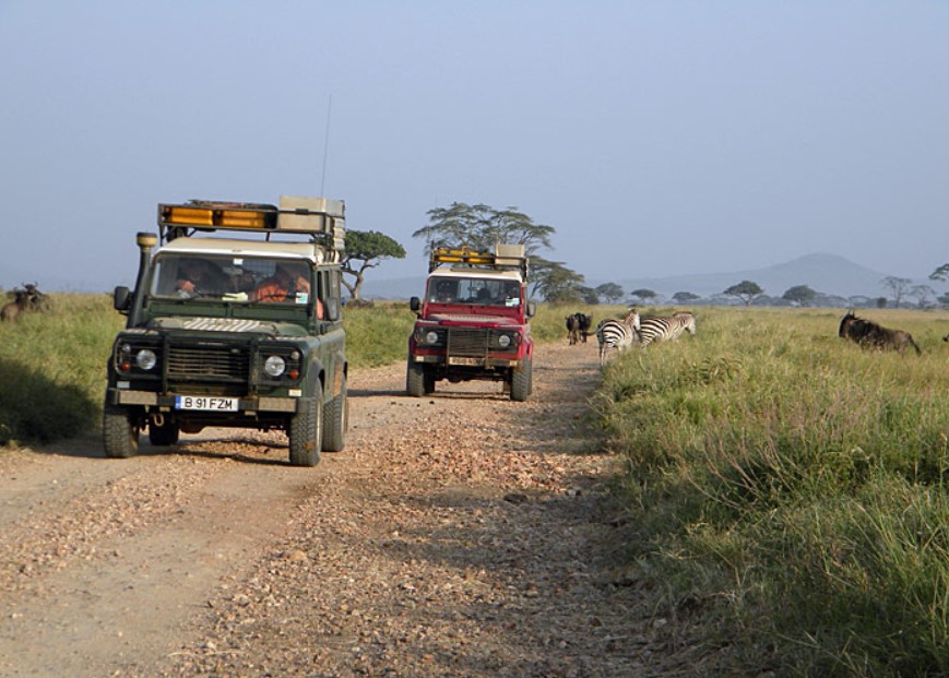 You need a 4x4 vehicle to film the wildebeest migration