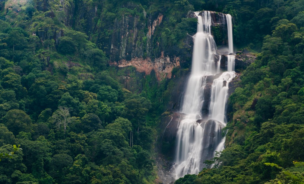 filming waterfalls in Udzungwa National Park